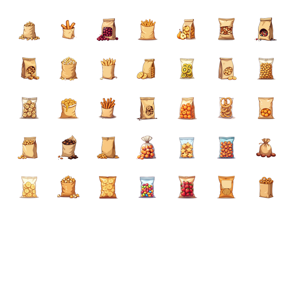 35 قطعة-100 قطعة الشارات مقرمش - مراجعة Junk Food Snacks وسعره
