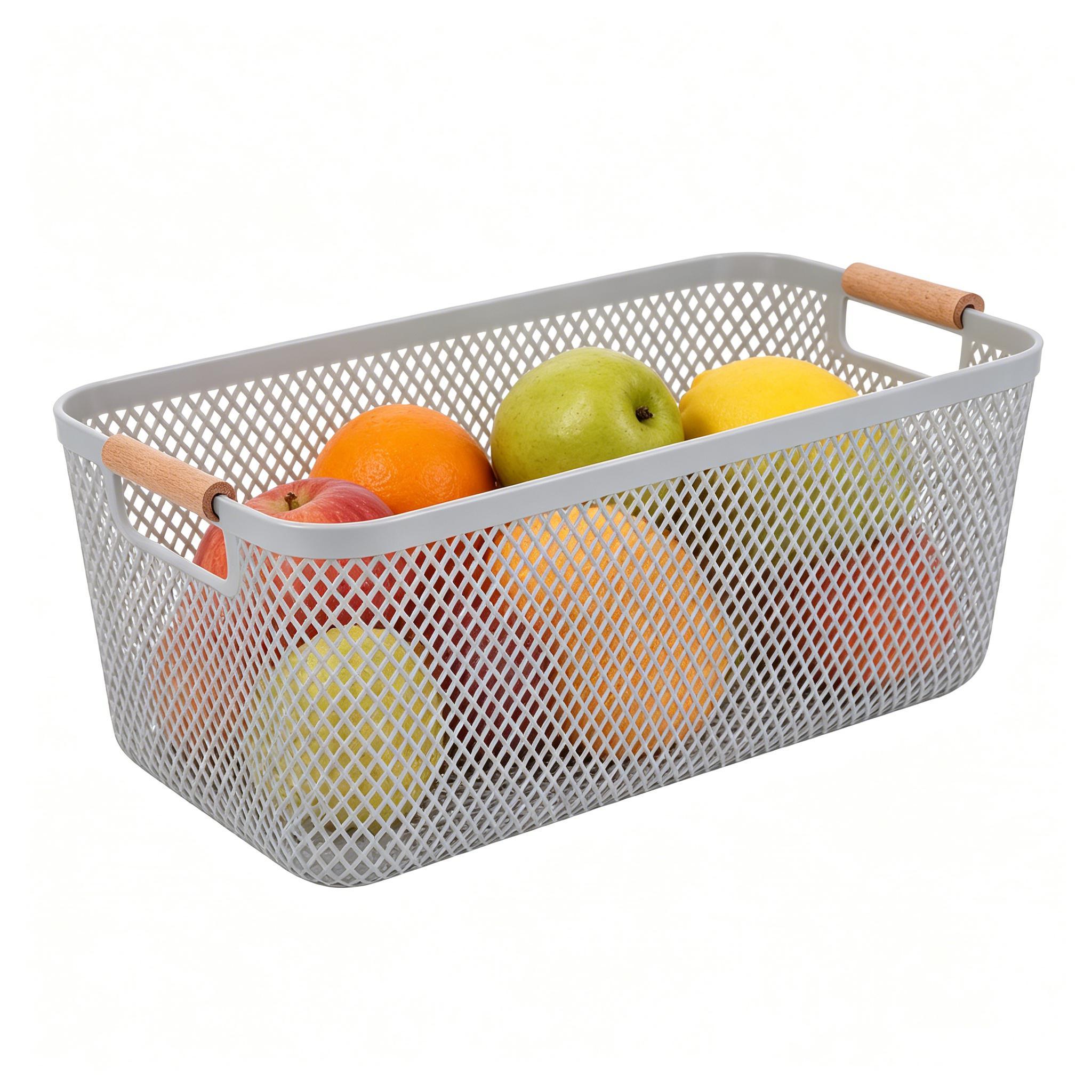 سلة تخزين شبكية للمطبخ، منظم ط - مراجعة Snacks Food Hamper Basket وسعره