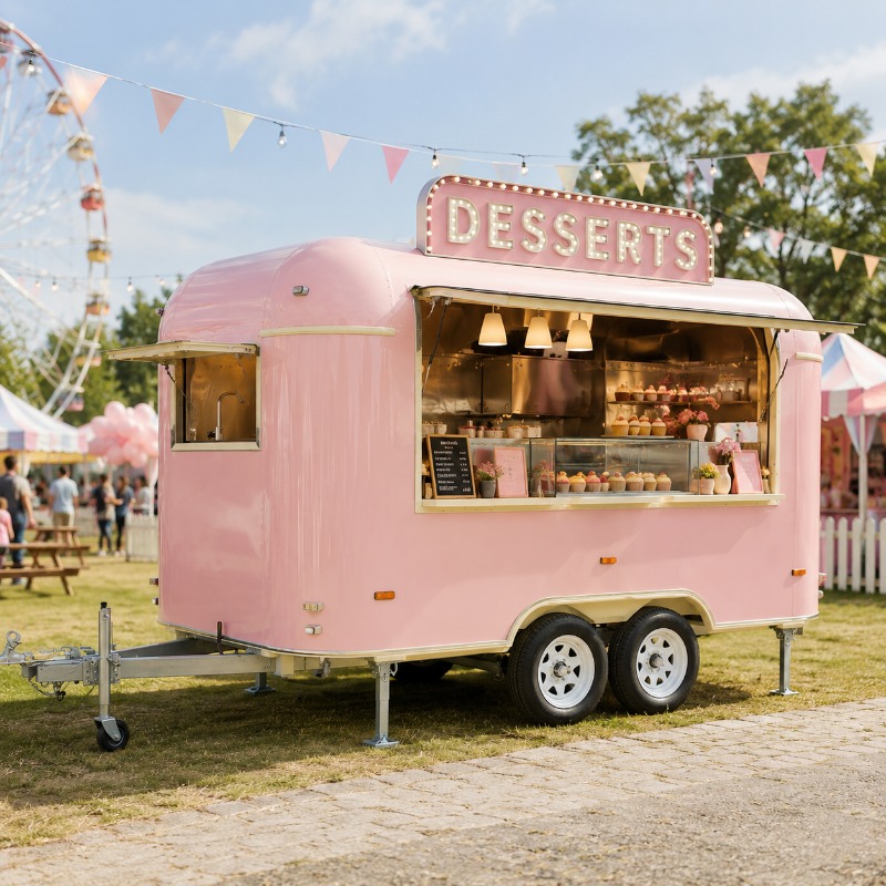 عربة طعام متنقلة مخصصة لتقديم  - مراجعة Food Truck With Snacks وسعره