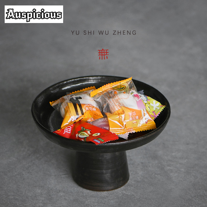 أطباق فواكه فخارية سوداء خشنة  - مراجعة Food Snacks That Are Black وسعره