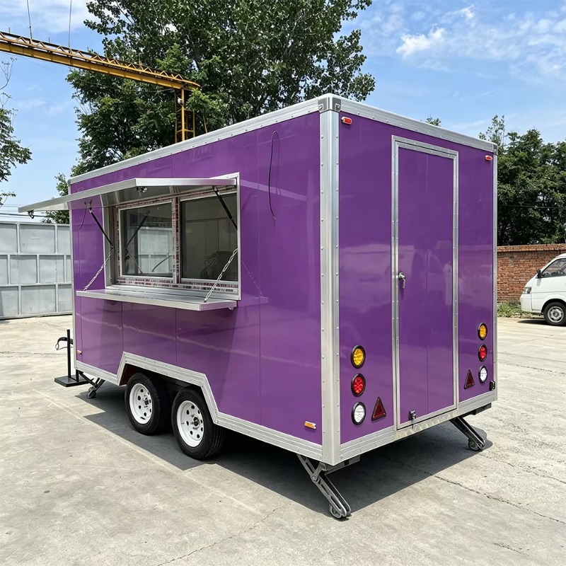 عربة طعام متنقلة حديثة مع واجه - مراجعة Food Truck With Snacks وسعره