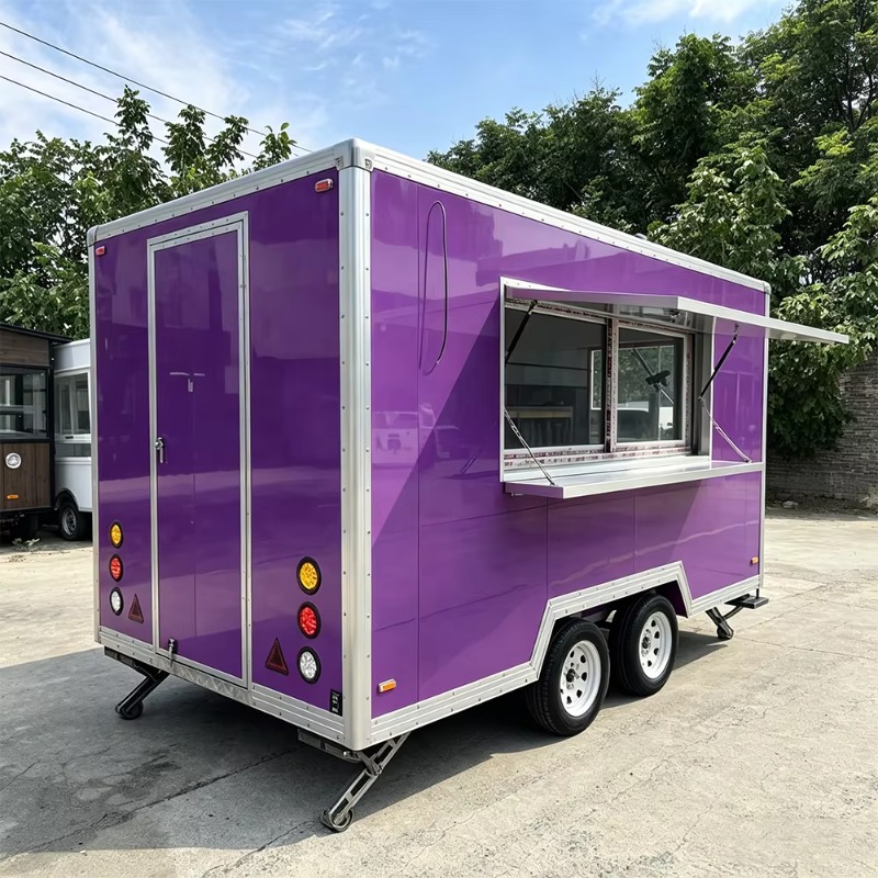 عربة طعام متنقلة حديثة مع واجه - مراجعة Food Truck With Snacks وسعره