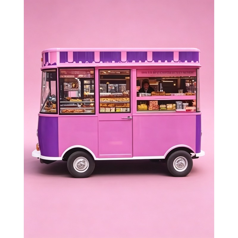 عربة طعام كهربائية متعددة الوظ - مراجعة Food Truck With Snacks وسعره