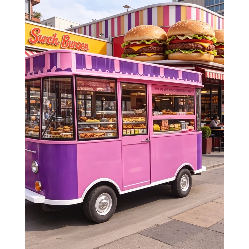 عربة طعام كهربائية متعددة الوظ - مراجعة Food Truck With Snacks وسعره